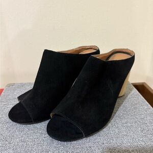 Urban Outfitters Poppy Suede Mule Heels